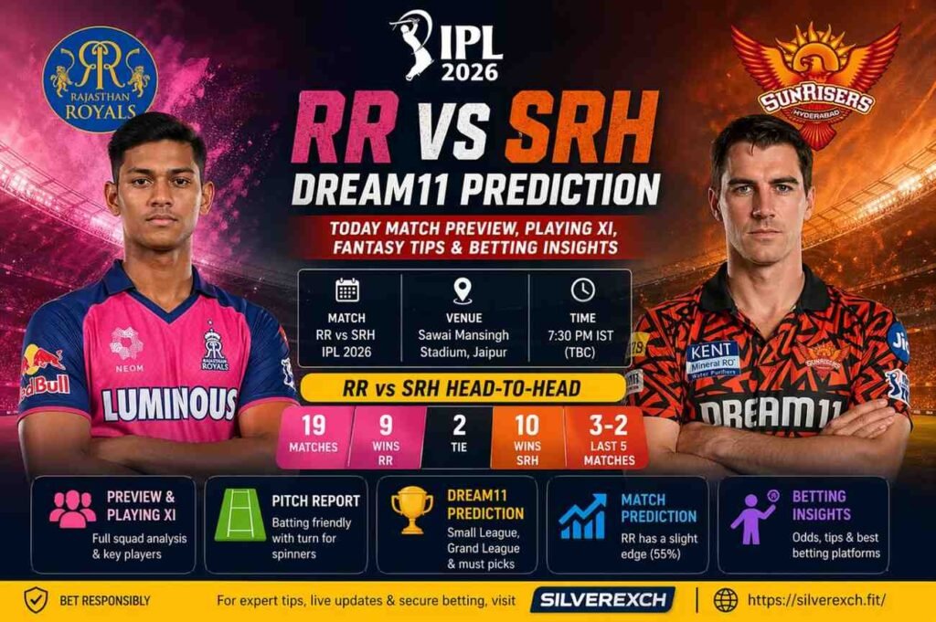 RR vs SRH Dream11 prediction 2026