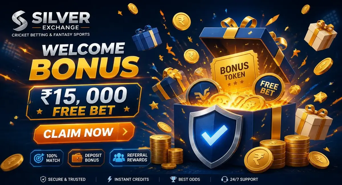 Silver Exchange bonus and offers - ₹15,000 welcome bonus, deposit bonus, referral rewards and daily promotions
