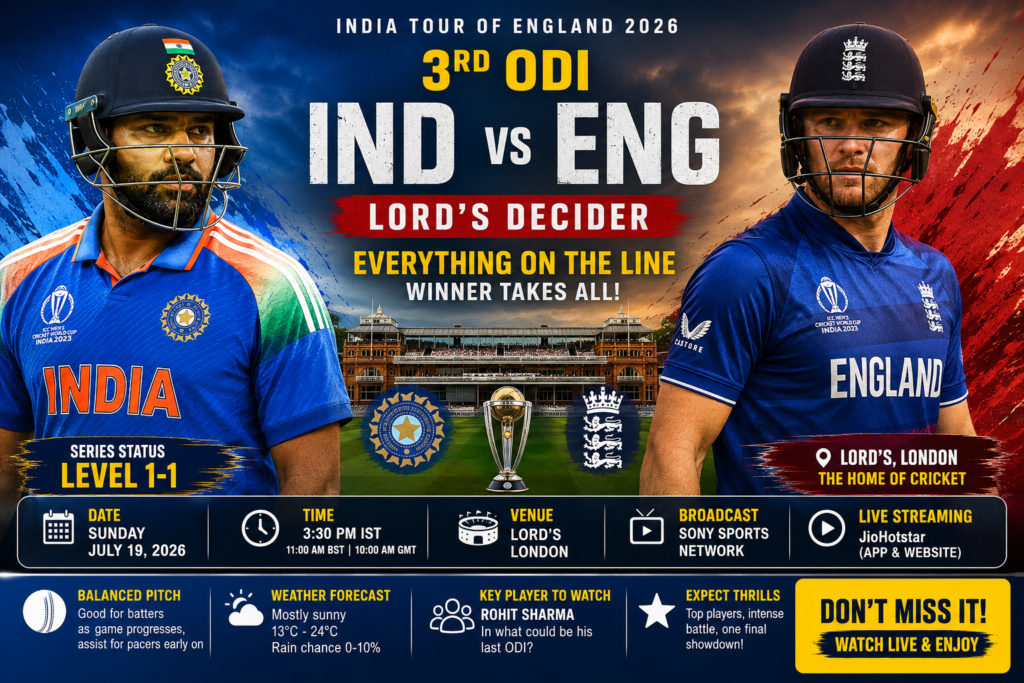 india vs england 3rd ODI