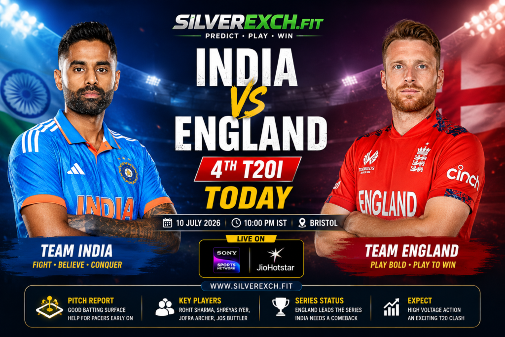 India vs England 4th T20I Today