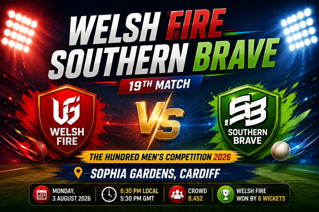 Welsh Fire vs Southern Brave